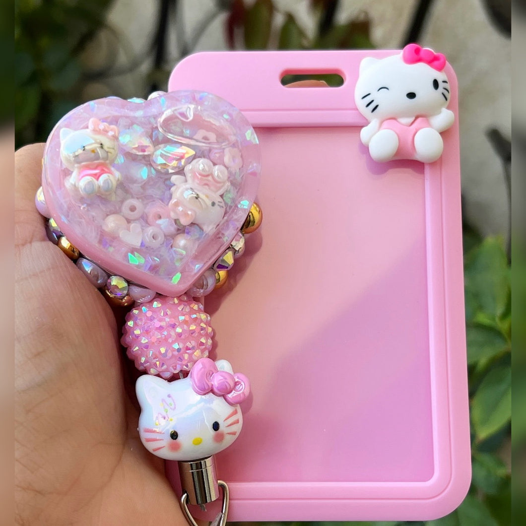 Kitty badge reel