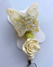 Load image into Gallery viewer, Yellow butterfly badge reel