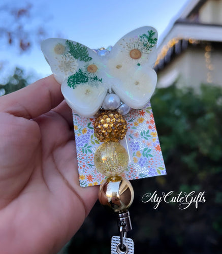 Butterfly badge reel