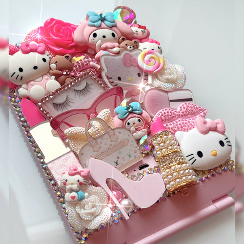 LED kitty compact mirror