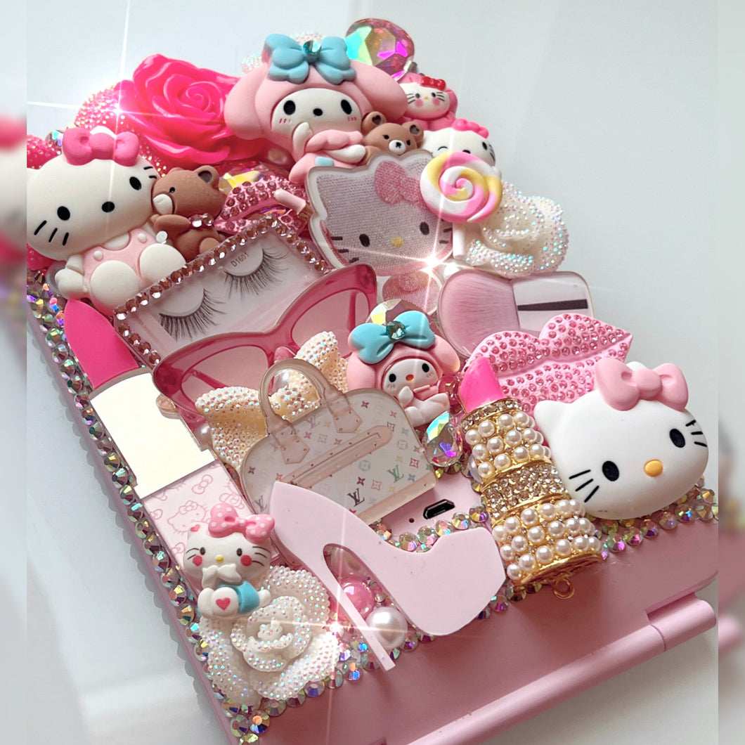 LED kitty compact mirror