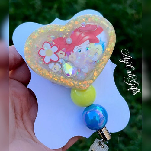 Mermaid badge reel