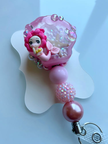 Mermaid badge reel