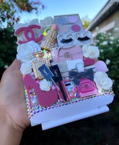 LED blinged compact mirror