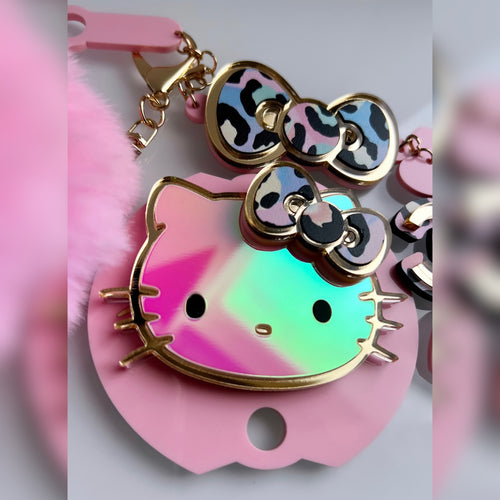 Kitty topper and straw charm