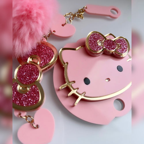 Kitty topper and straw charm