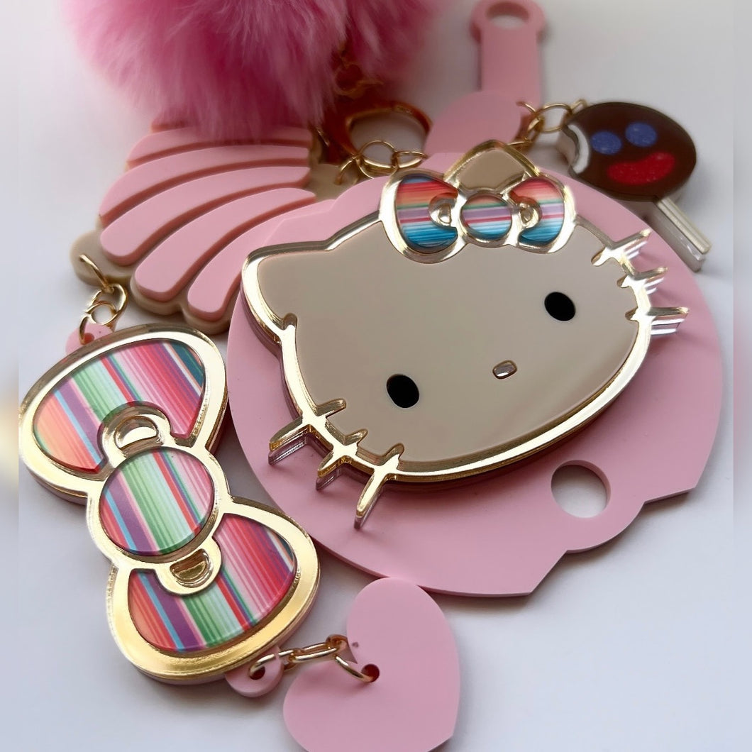 Pink concha kitty