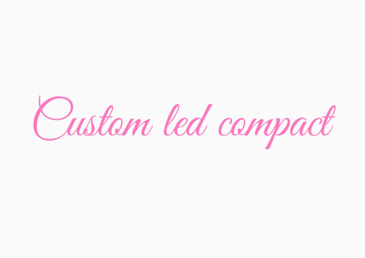 custom barbie spoiled theme led compact mirror 7.5 inches x 5
