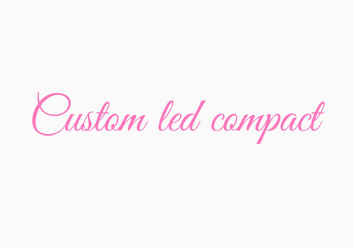 custom Led compact makeup these pink