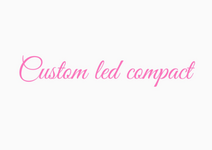 custom Led compact makeup these pink