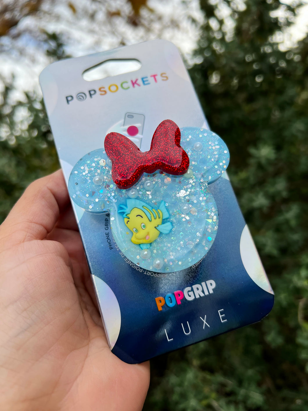 Disney flounder phone grip