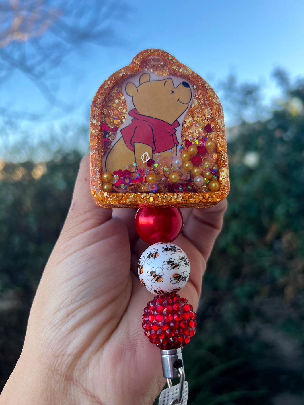 Pooh badge reel