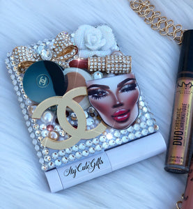 Glam compact mirror