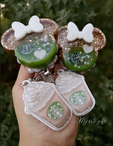 Starbucks badge reel