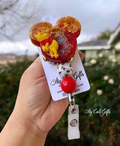 Pooh badge reel