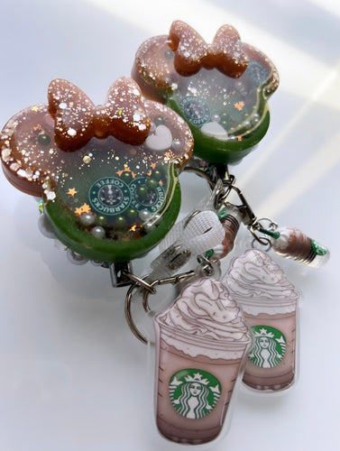 Starbucks badge reel