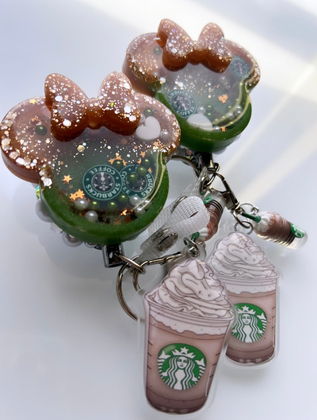 Starbucks badge reel