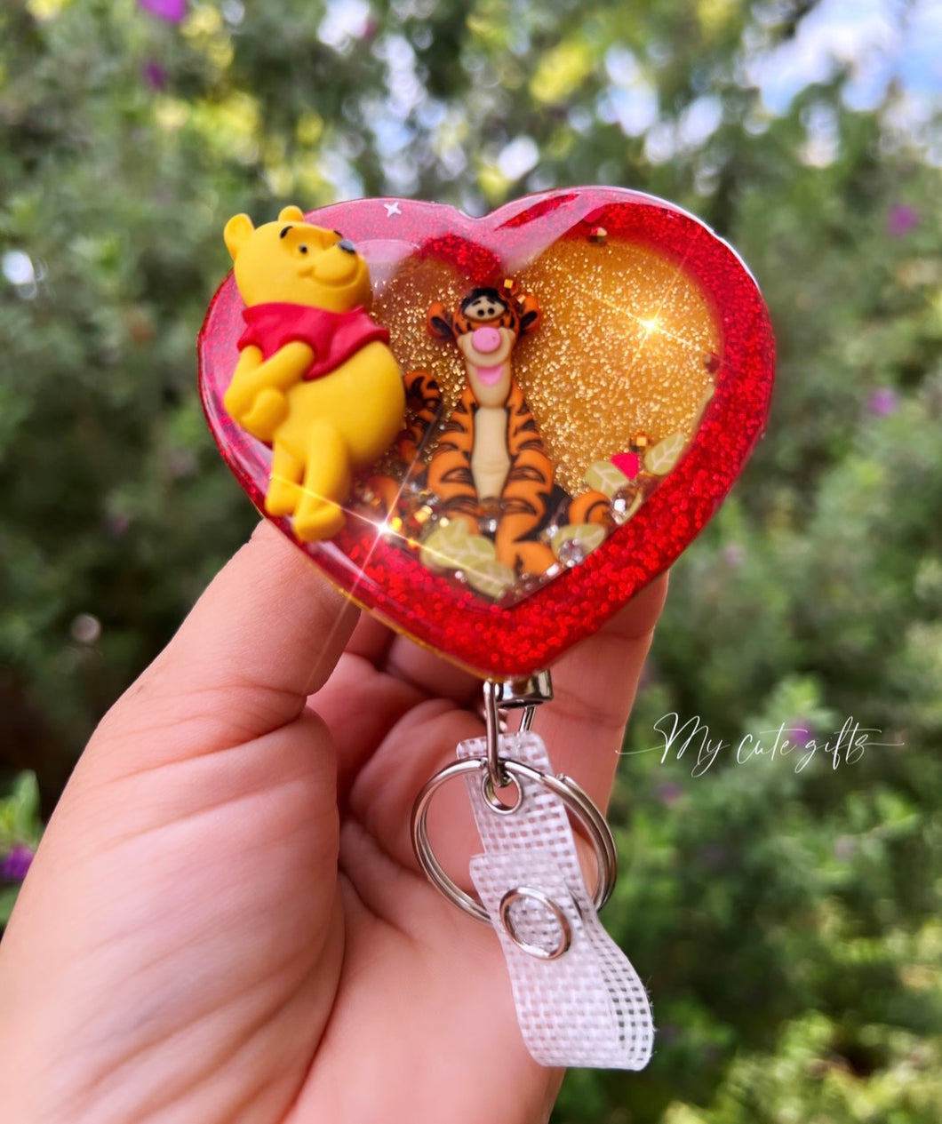 Pooh badge reel
