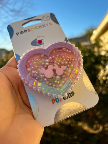 Heart shaker pop socket
