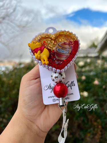 Pooh badge reel