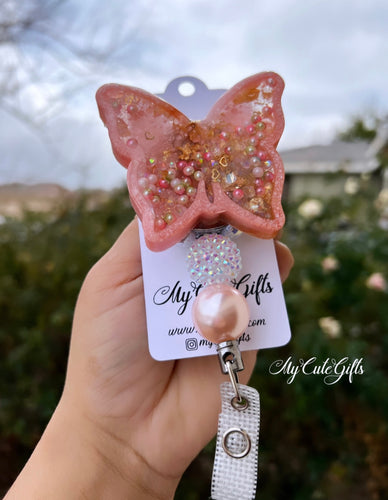 Butterfly badge reel