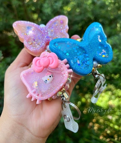 Butterfly badge reel
