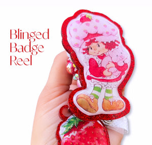 Strawberry shortcake badge reel
