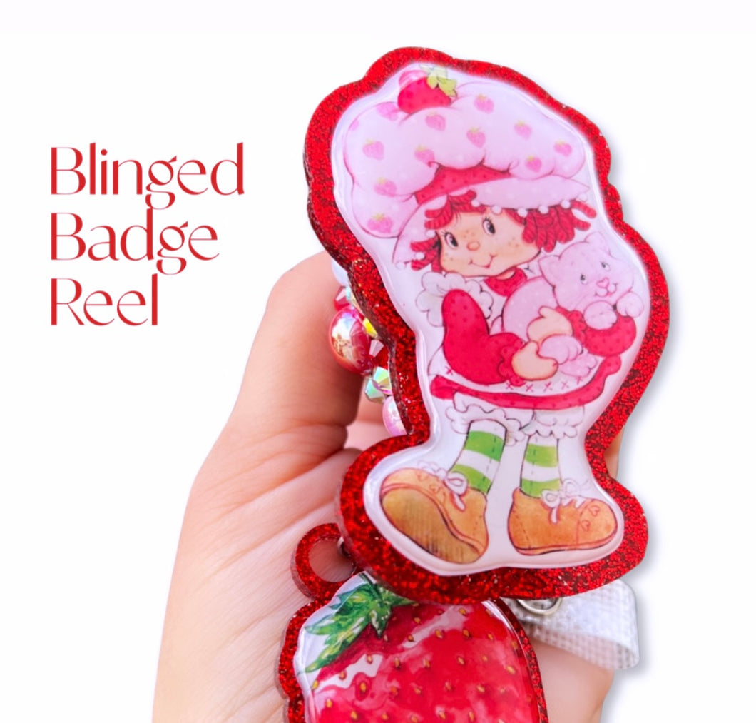 Strawberry shortcake badge reel – My Cute Gifts