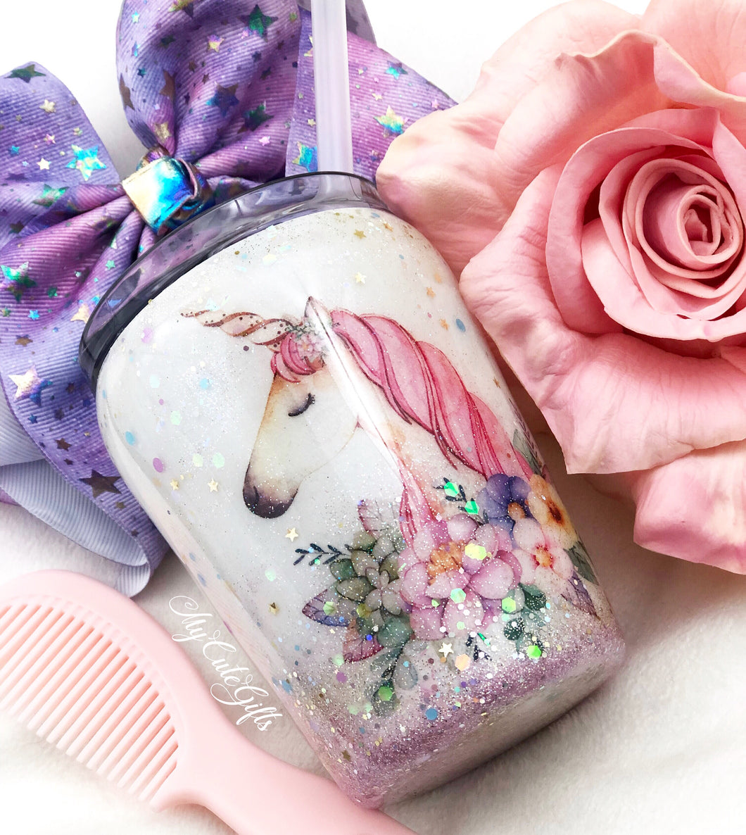 8oz unicorn tumbler