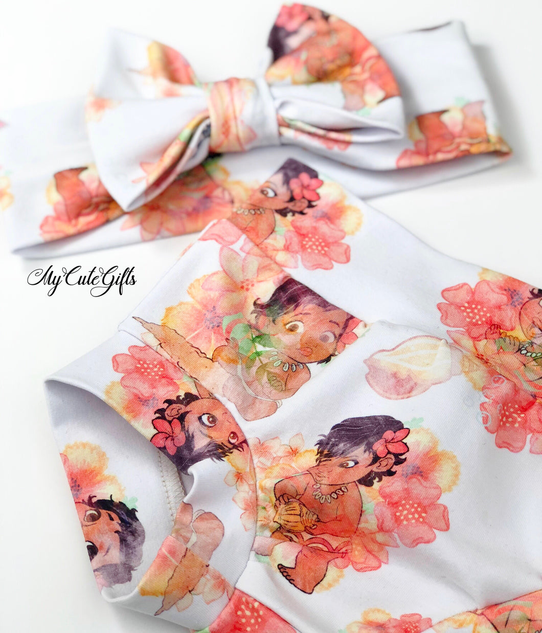 Moana bummies and headband set