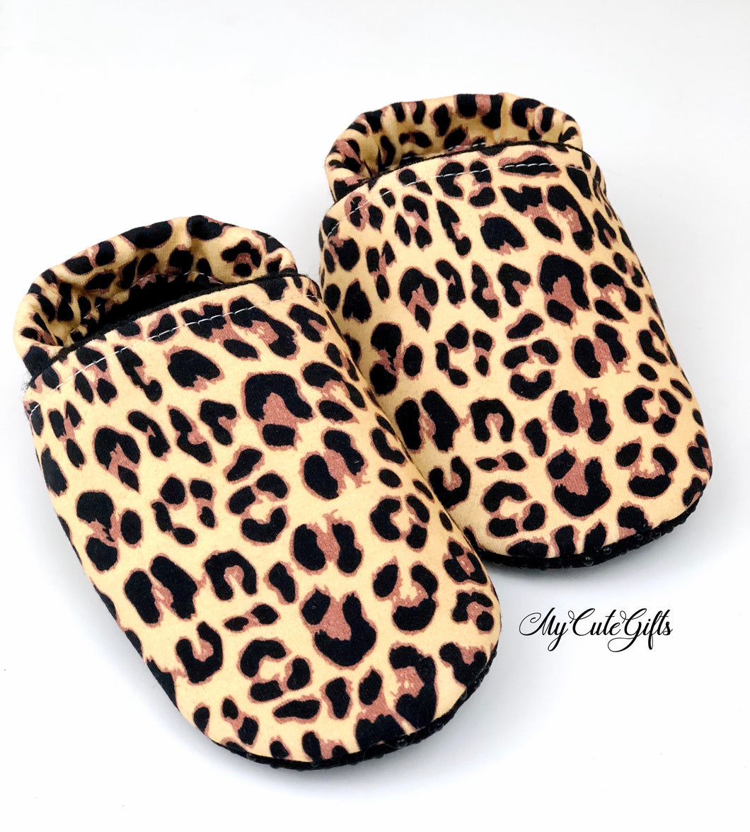 Cheetah slippers 12-18 months