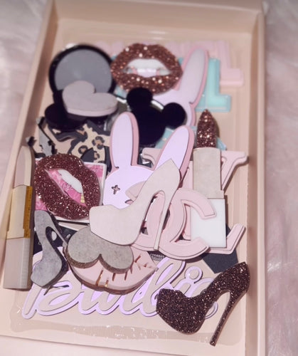 Assembled acrylic pieces