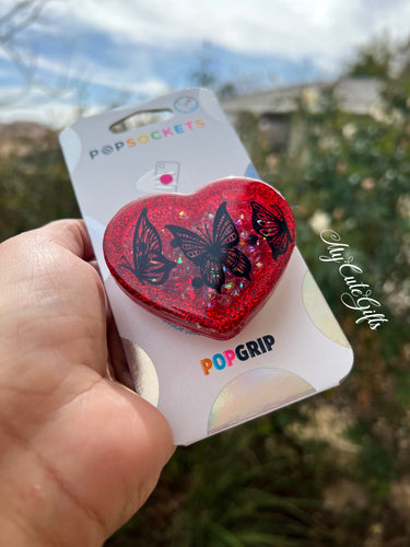 Pop socket heart