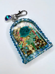 Rose keychain shaker