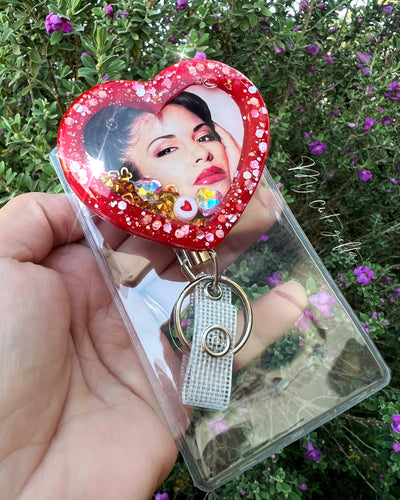 Selena shaker badge