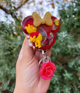 Pooh badge reel