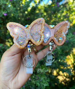 Butterfly badge reel