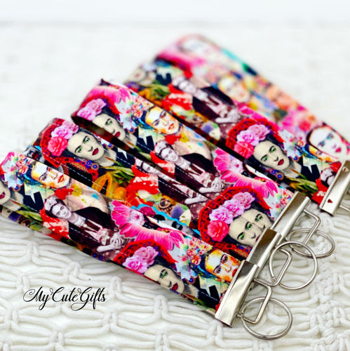 Frida wrist keychain