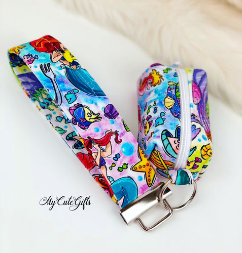 Keychain with pouch