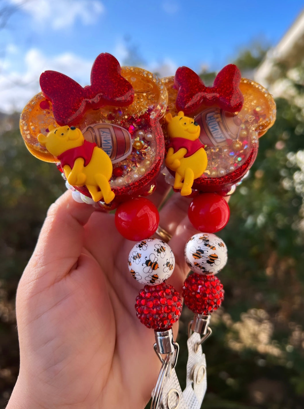 Pooh badge reel